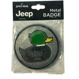 Jeep Green and Silver Emblem Accessories